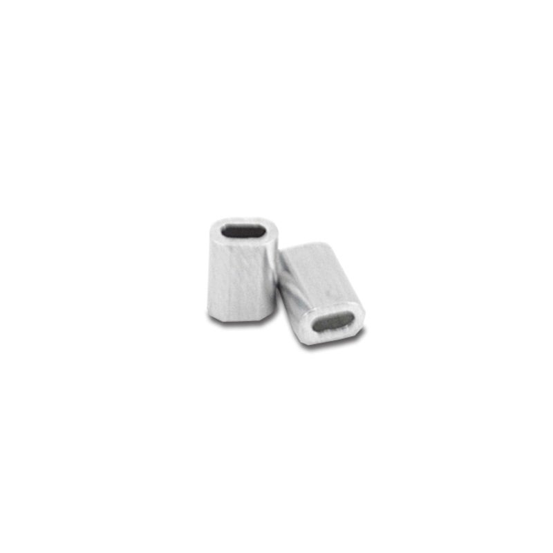 HI-SEAS Grand Slam Aluminum Sleeves, 1.5 mm Inside Diameter, use with 150 lb Fishing Line Mono, 50 pc - Image 2
